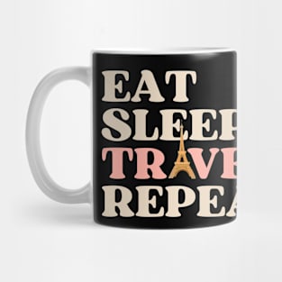 Eat Sleep Travel Repeat Mug